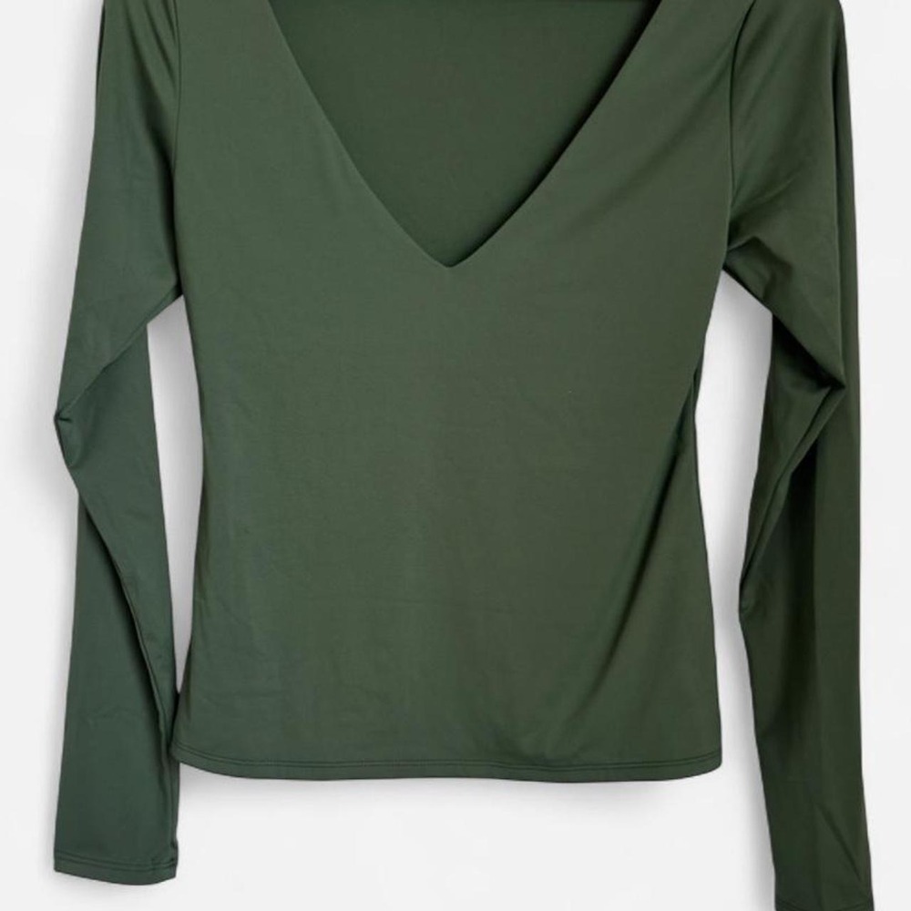 Wild Fable Olive Green Long Sleeve Top Size Medium